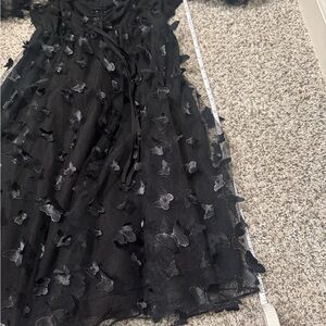 Elegant Black butterfly mini dress